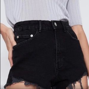 NWT! 🖤 Zara Black High Rise Shorts - 0